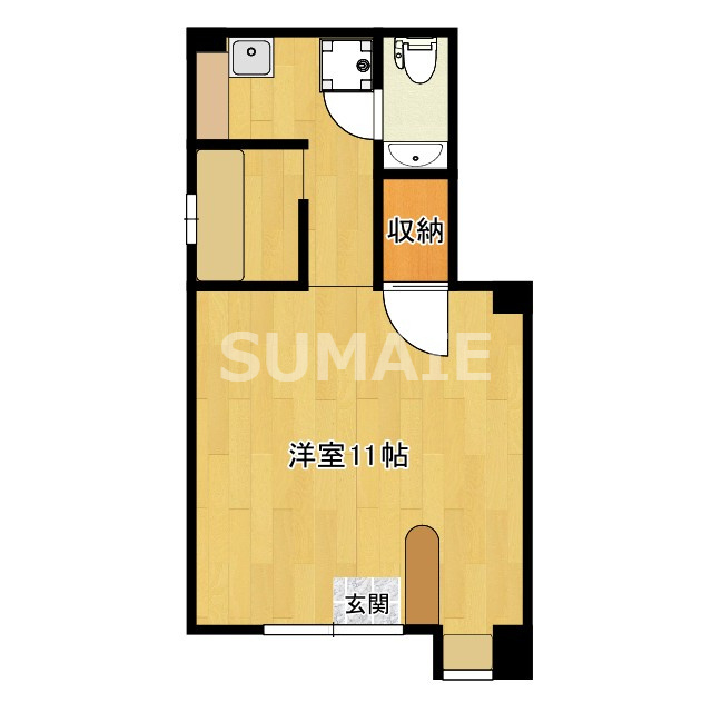 佐々木ビルの間取り|使いやすい間取りです