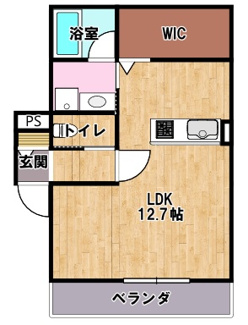 【間取り】 | イストワール船町Ⅵ号館