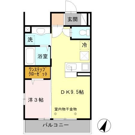 イリヴェール東ヶ丘の間取り