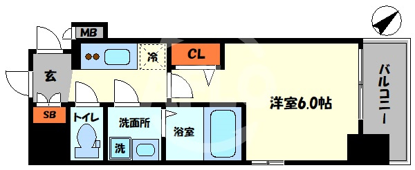 エスリード難波ザ・プレミアの間取り|エスリード難波ザ・プレミア　間取り