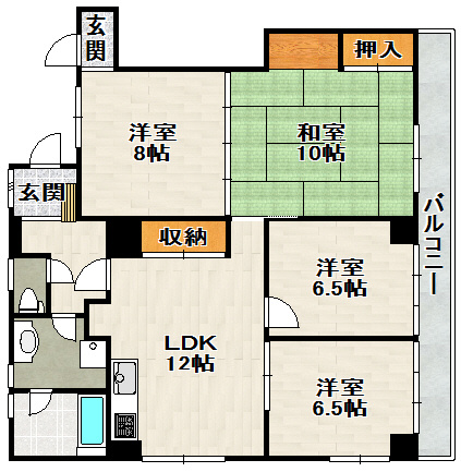木原マンションの間取り