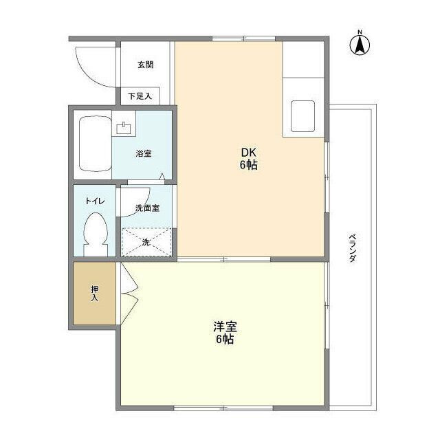プティソレイユの間取り