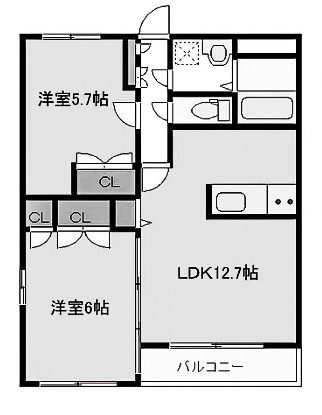 【間取り】 | メゾン・ド・シャルマンⅡ