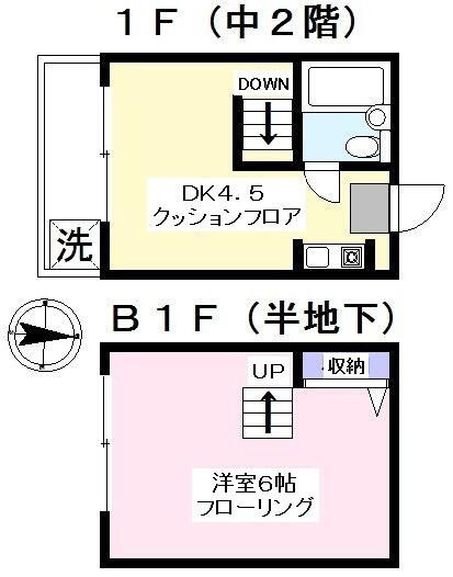 シティークレスト旭丘２号館の間取り