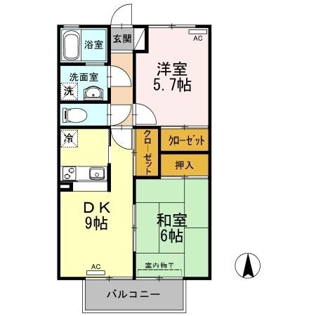 リバーサイド幸泉1の間取り