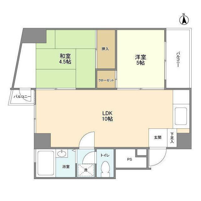 パサージュ京西の間取り