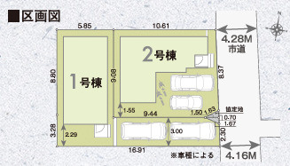 福岡市早良区飯倉４丁目の新築一戸建の区画図