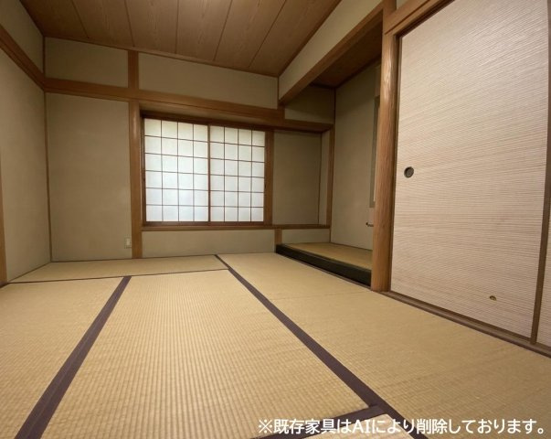 神戸市西区天が岡 中古戸建の和室|和室　※既存家具はAIで削除しております。