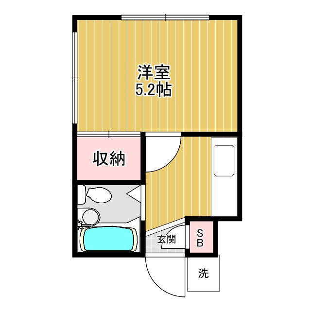 川崎市中原区井田１丁目の賃貸マンションの間取り