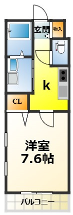 フィアスコート羽衣の間取り