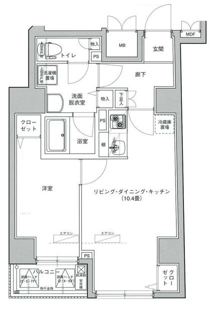 アイル秋葉原ノース弐番館の間取り|間取りです。