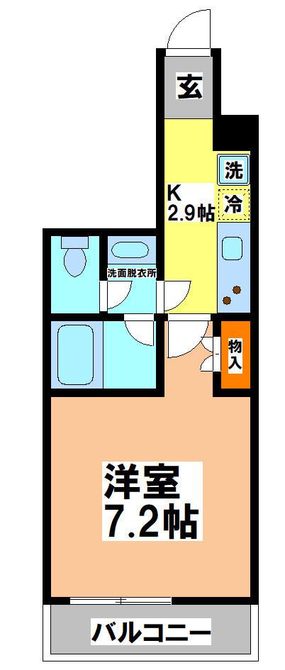 小金井市本町３丁目の賃貸マンションの間取り