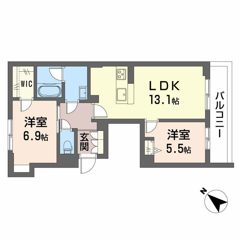 シャーメゾン小久保の間取り