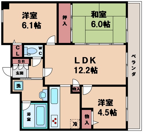 【間取り】 | クリスタルパーク山坂