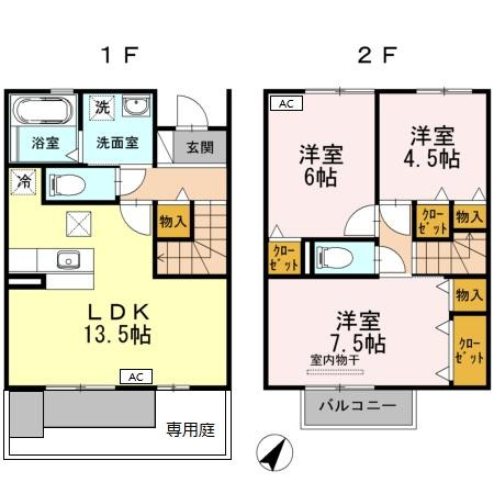 リサイア C棟の間取り