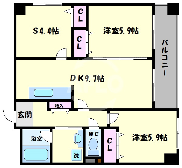 パレプランドールの間取り|パレプランドール　間取り