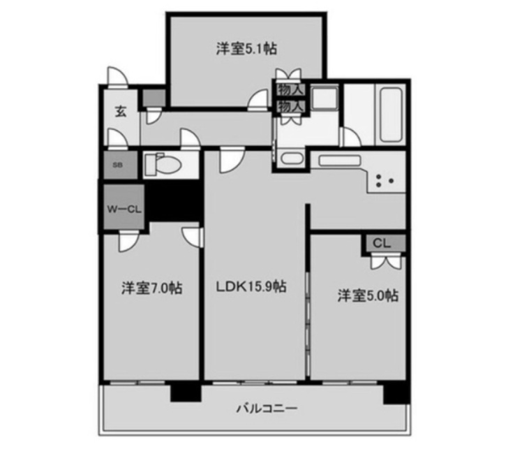 セントプレイスシティセントプレイスタワーの間取り