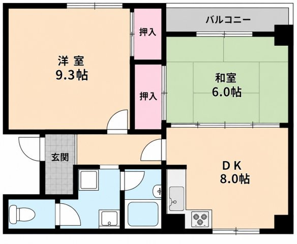 【間取り】 | ウイングコート南栄