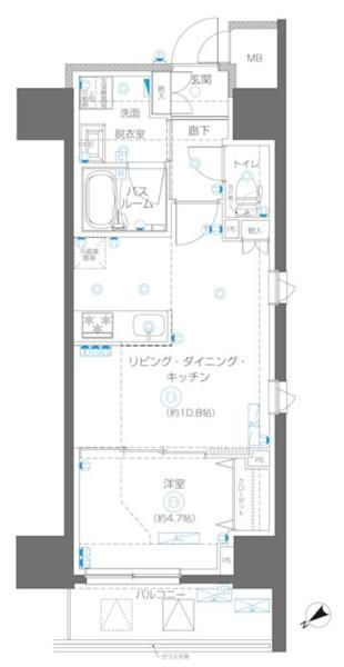 アルファレジデンシア南千住の間取り