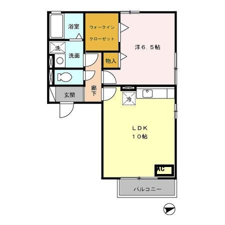 コンフォートＡＦＫ　B棟の間取り