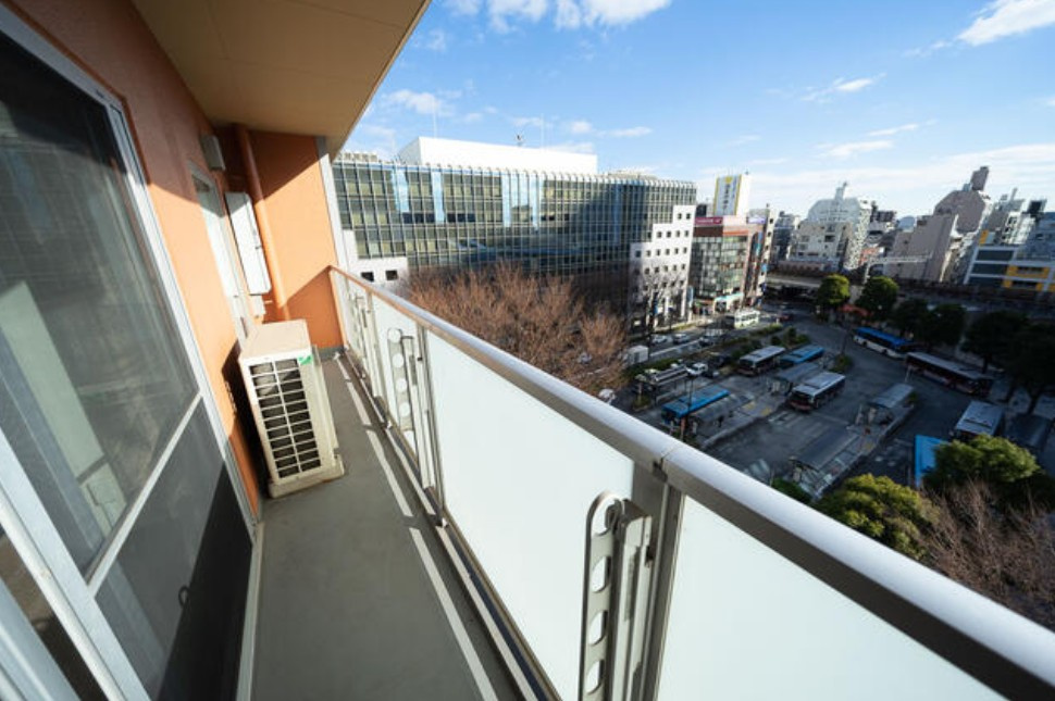 川崎市中原区小杉町１丁目の賃貸マンションのバルコニー