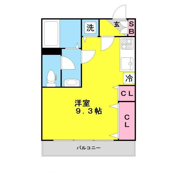 ハイツ音羽の間取り|間取りです。