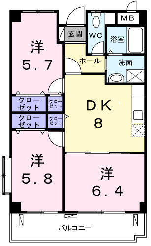 【間取り】 | シャイン　ＡＳＡＨＩ