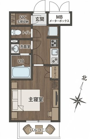 シトロン代々木の間取り