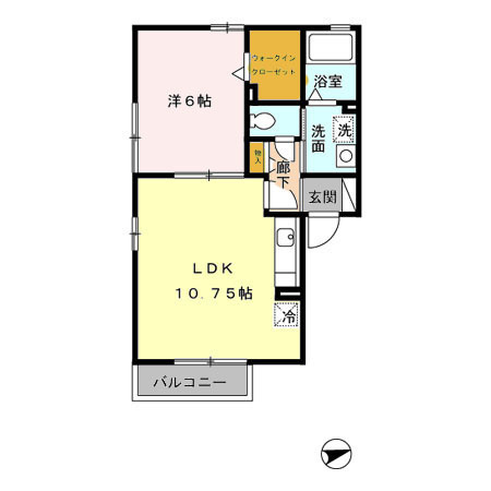 コンフォートＡＦＫ　B棟の間取り