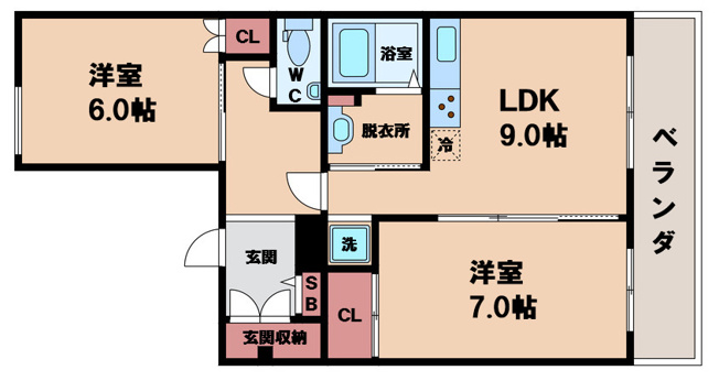 【間取り】 | ヴィーブル針中野