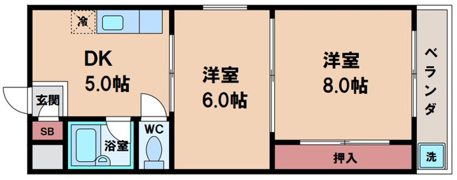 【間取り】 | ジョイフル林寺