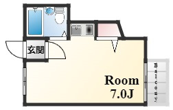 神戸市灘区大石東町４丁目の賃貸マンションの間取り