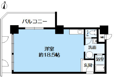 花隈ダイヤハイツの間取り