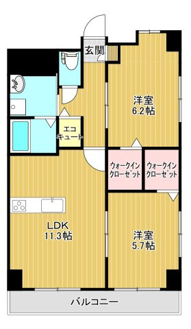 ㇾ・モンデ新潟の間取り