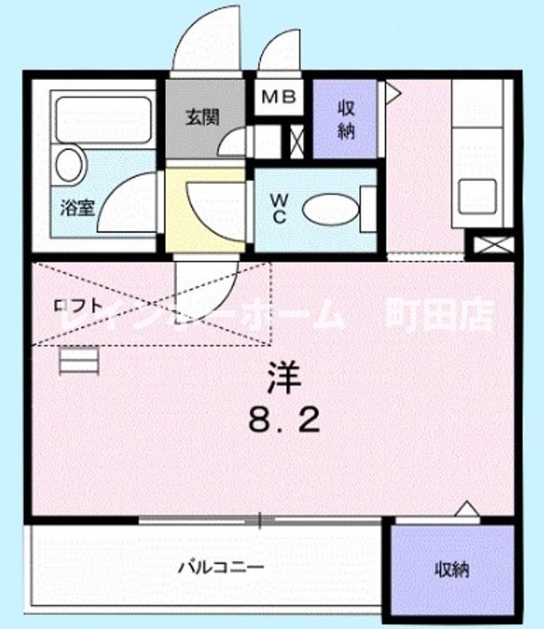ビ・サイド1※初期費用分割あと払いサービス利用可能物件の間取り