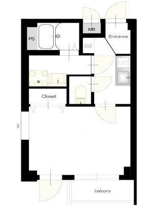 ｂ＇ＣＡＳＡ　Ｋ．Ｈｉｇａｓｈｉｊｕｊｏの間取り|間取りです。