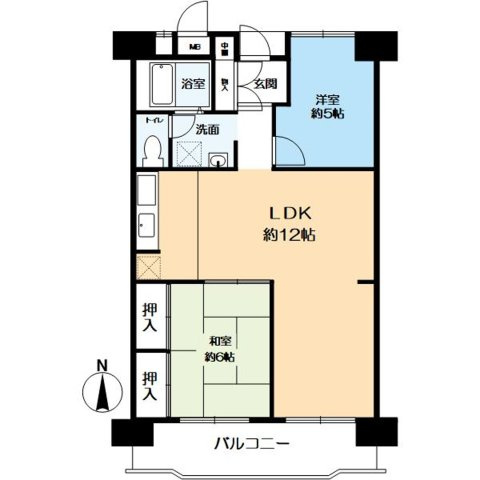 西梅田ダイヤモンドマンションの間取り