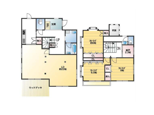 【間取り】 | 金井中古戸建 | 3つの居室とLDKに納戸（サービスルーム）を加えた3SLDKの中古戸建。季節物や大きな荷物もすっきり収まります。木のぬくもりを感じるリビングで、家族の絆を深める温かな暮らしを。ぜひ現地でご覧ください。