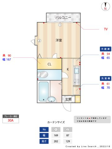 コレージュ岡本の間取り
