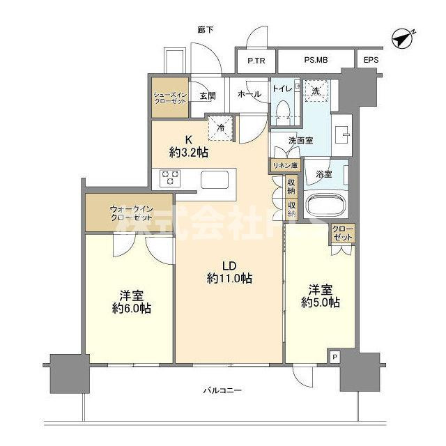 北区上十条２丁目の賃貸マンションの間取り
