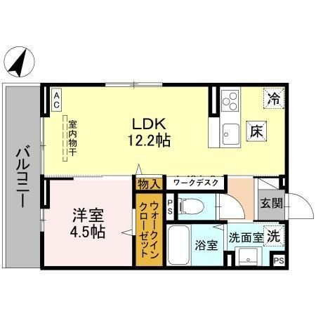 【間取り】 | アザレア　C