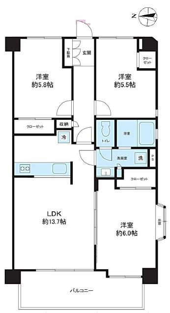 エクセルコート浦和 7階最上階 リフォーム済角部屋の住戸です！