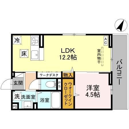 【間取り】 | アザレア　C
