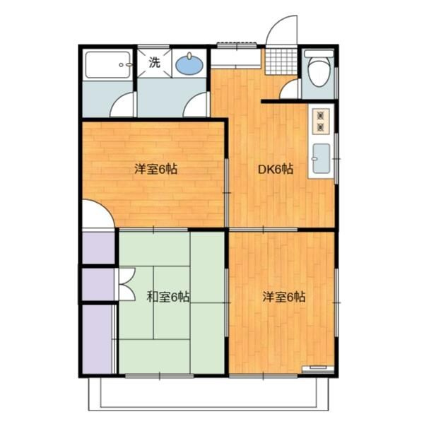 コーポクレマチス2号棟の間取り