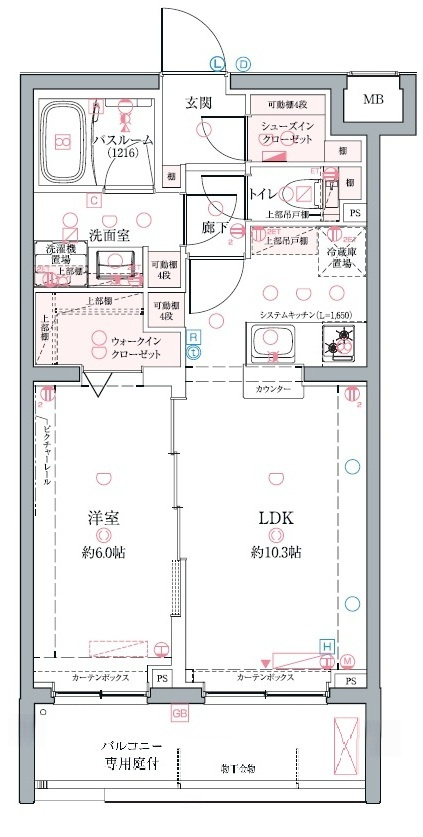 クレヴィスタ墨田の間取り