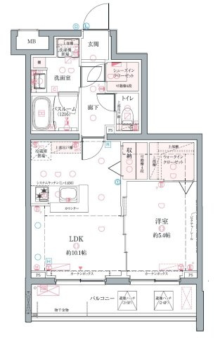 クレヴィスタ墨田の間取り