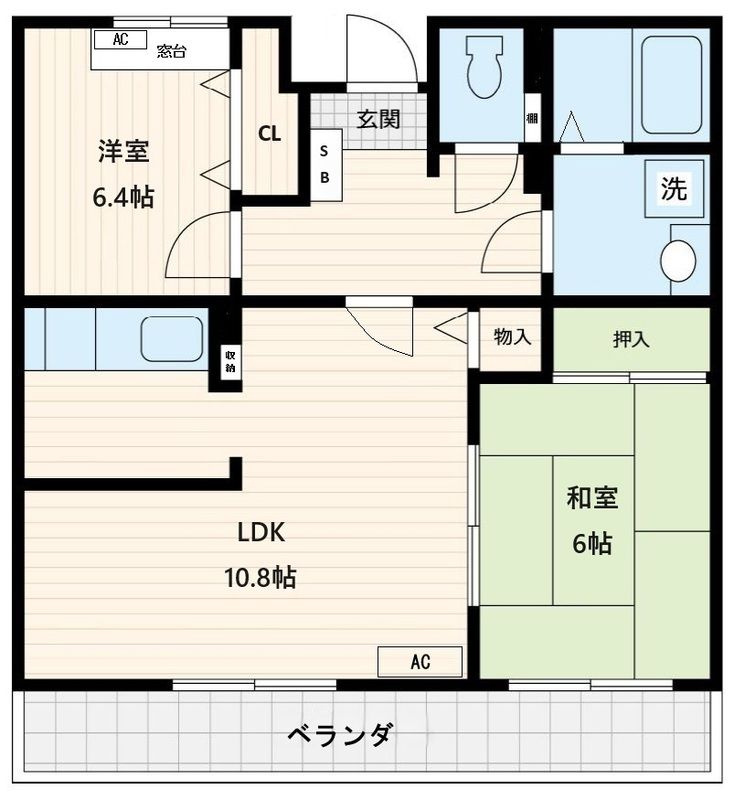 クラウドナインの間取り|間取りです。