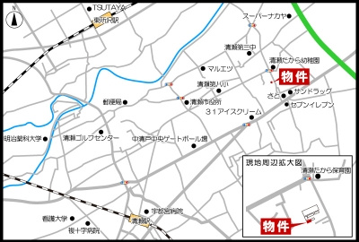 フジハイムの地図