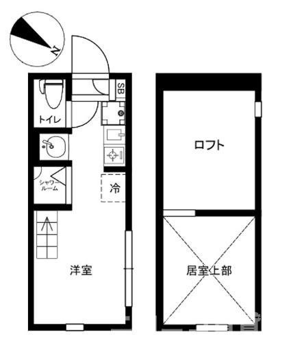 板橋区大山西町のアパートの間取り