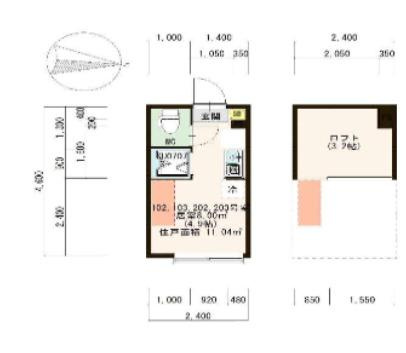 板橋区中板橋のアパートの間取り